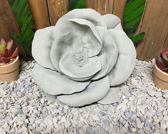 Concrete rose / flower statue indoor/ outdoor home decor