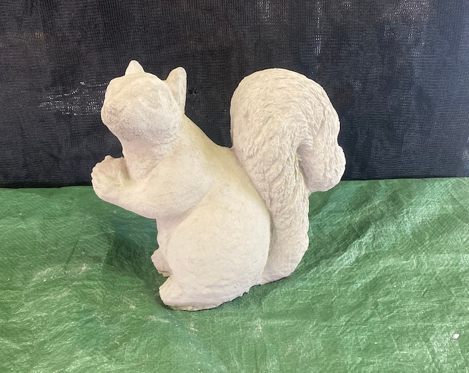 Squirrel concrete garden statue