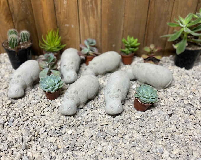 Hippo concrete statue
