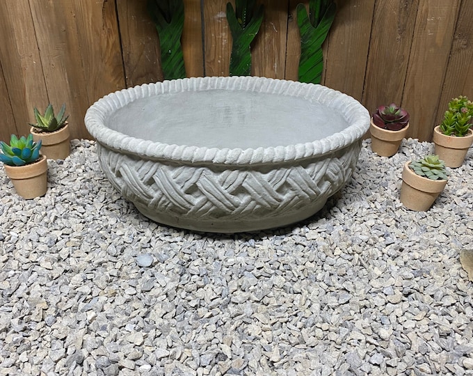 Concrete flower pot statue indoor/ outdoor home/ garden decor