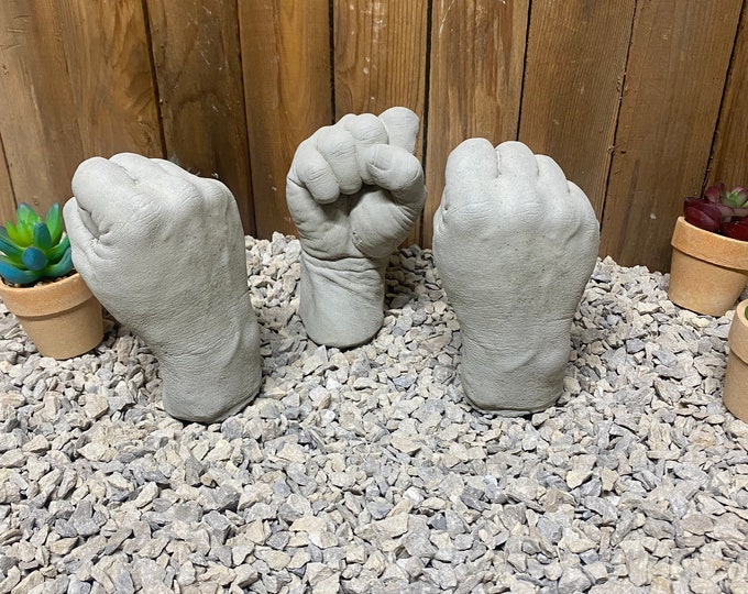 Concrete fist, home / office decor, indoor/ outdoor decorations