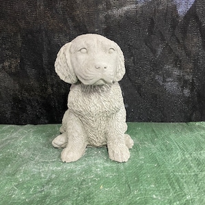 Golden retriever dog statue garden decor pet memorial