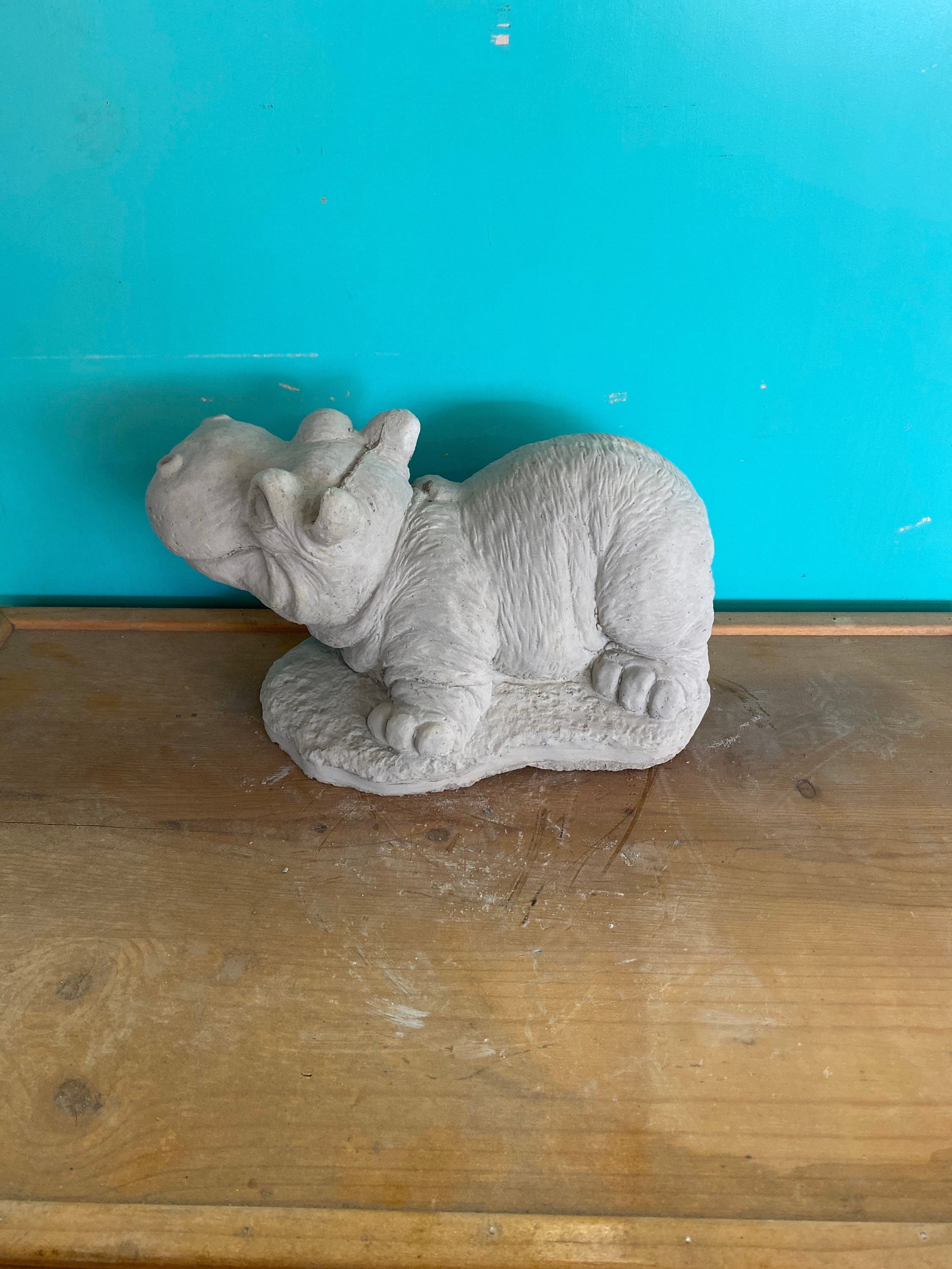 Hippo concrete statue, garden Statuary, hippopotamus outdoor / indoor
