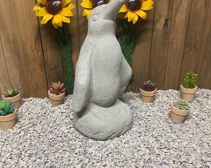 31lbs penguin concrete statue