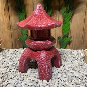 1pc pagoda, Concrete indoor/ outdoor statue, zen garden, spiritual statue