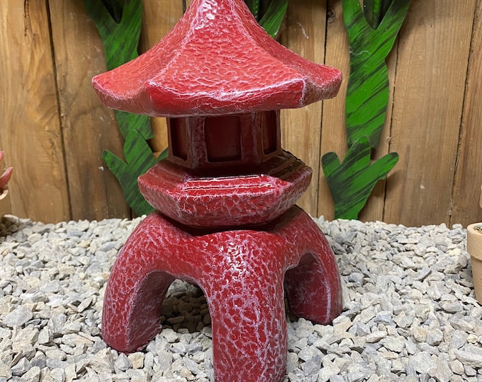 1pc pagoda, Concrete indoor/ outdoor statue, zen garden, spiritual statue