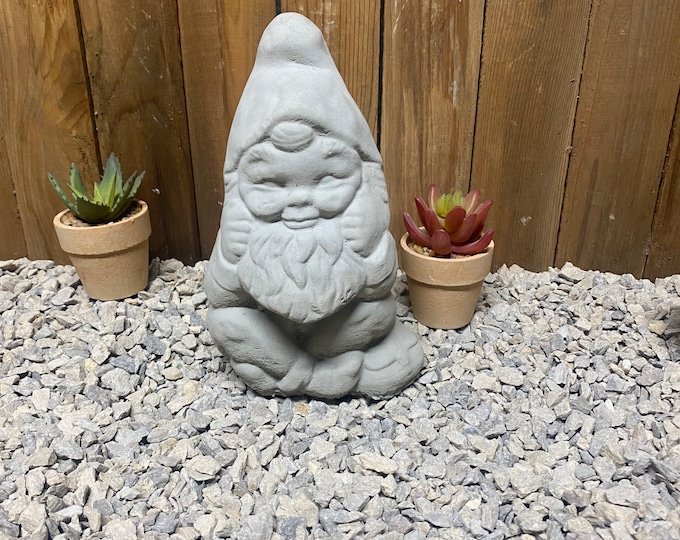 Garden gnome concrete statue