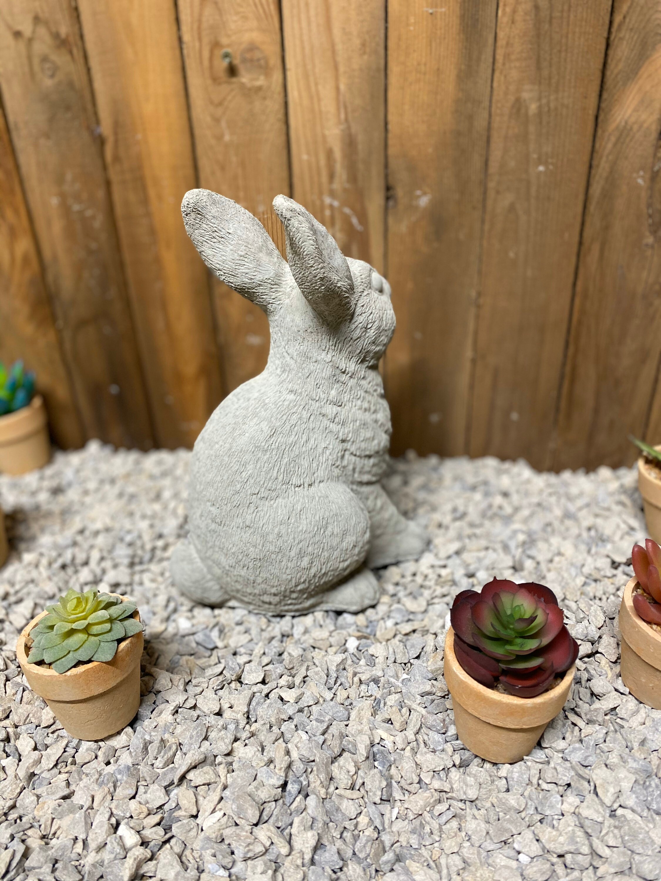 rabbit concrete statue