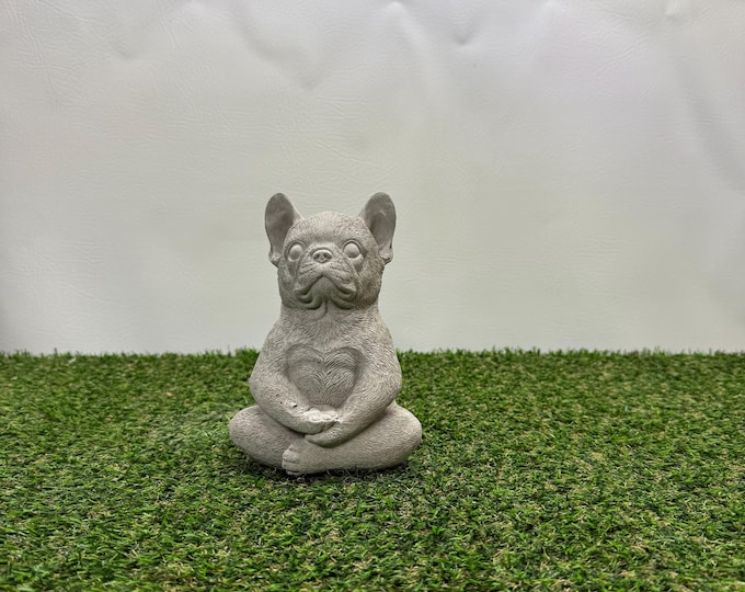 French bulldog concrete statue indoor/ outdoor home and garden decor