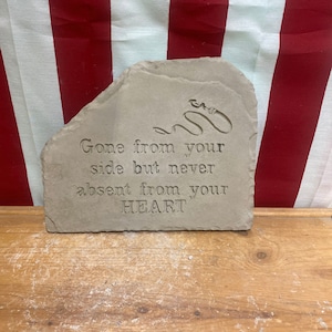 Dog memorial concrete stone