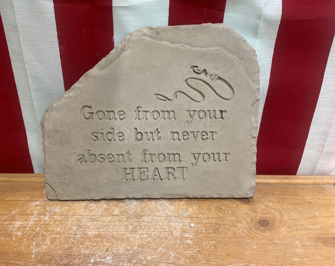 Dog memorial concrete stone