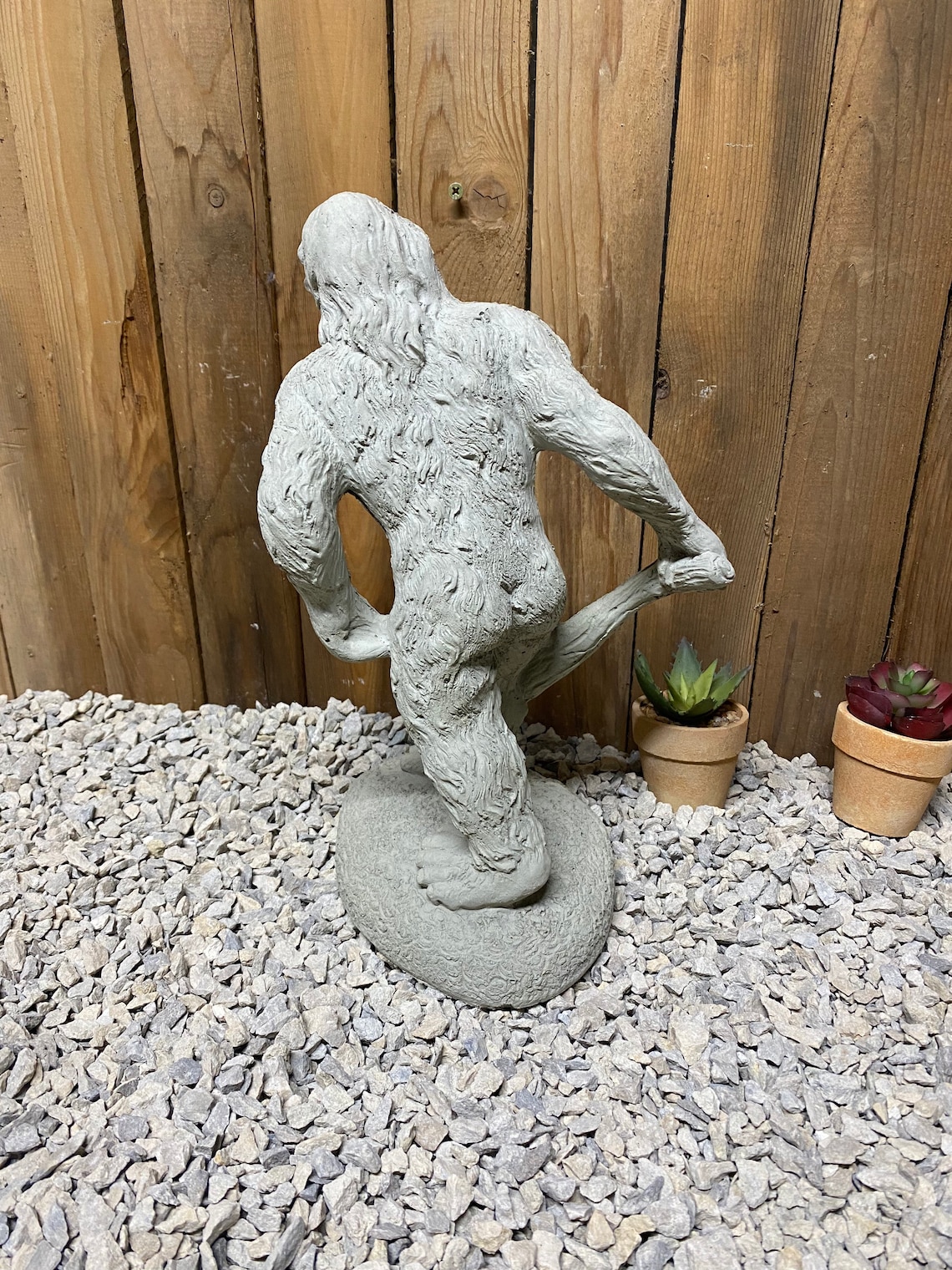 Bigfoot Sasquatch Big foot yeti concrete statue indoor/ Etsy