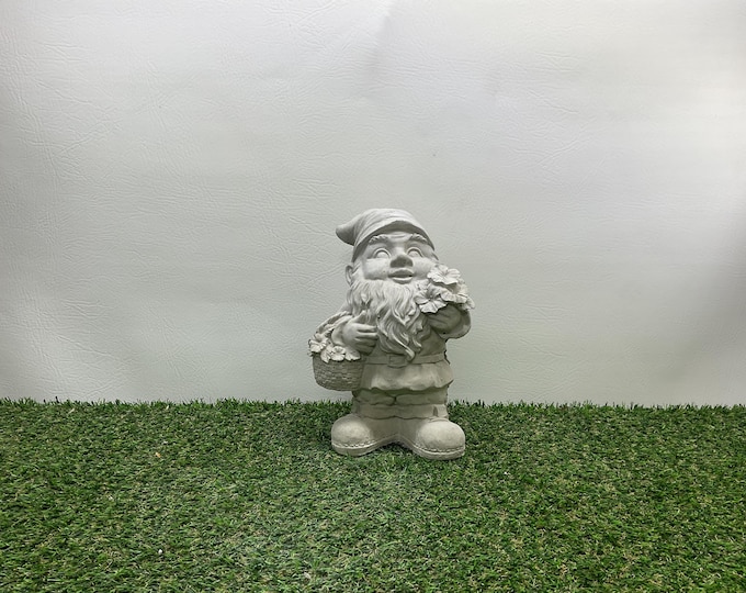 Garden gnome concrete statue garden decor