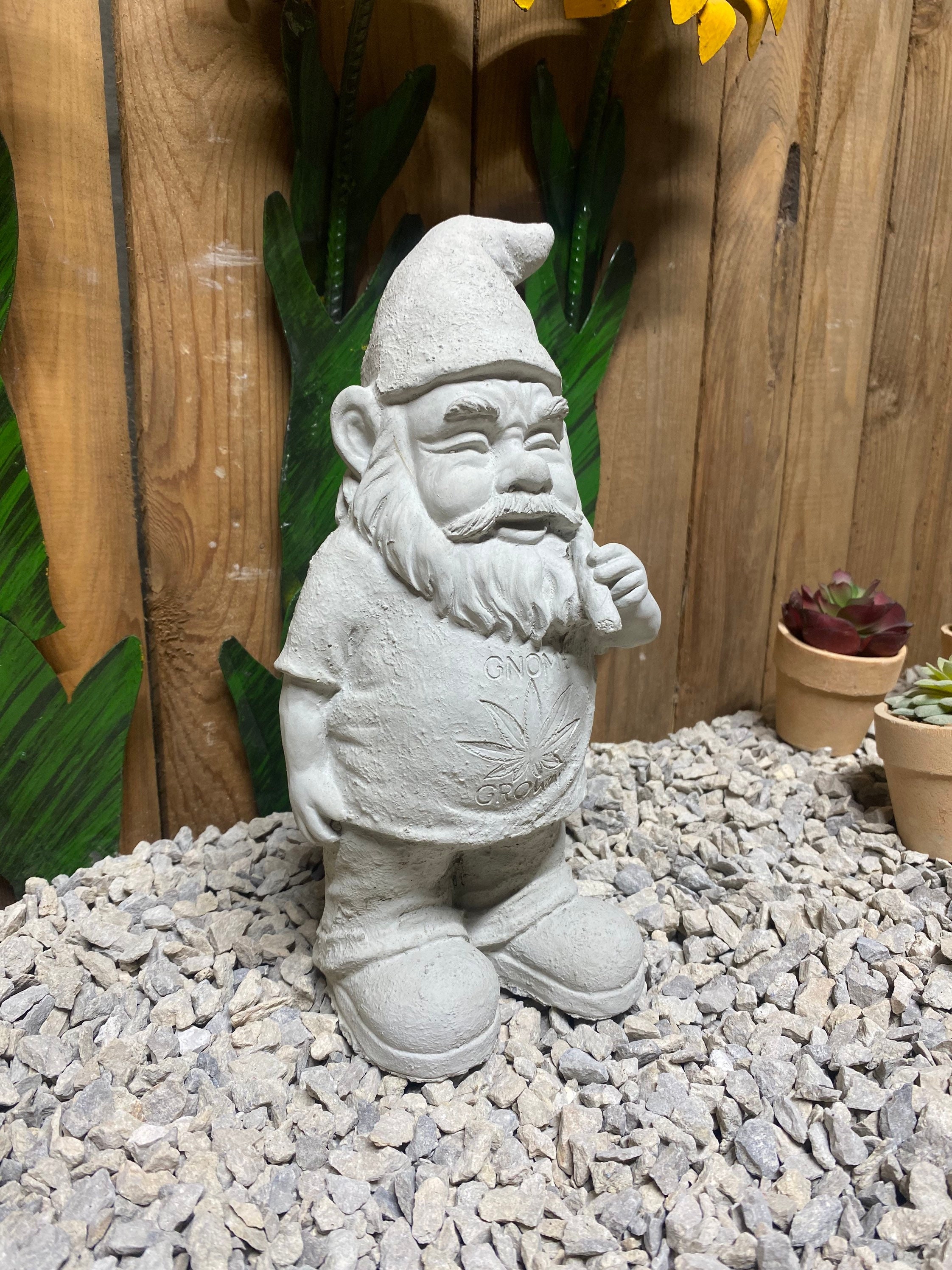 Shoe Planter Concrete Garden gnome shoe Statue - Garden statuary in USA