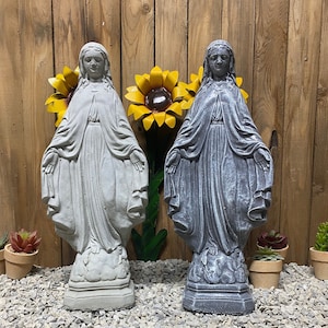 17.5” Blessed Mother, free shipping, Mary Concrete statue, Virgin Mary, religious statue