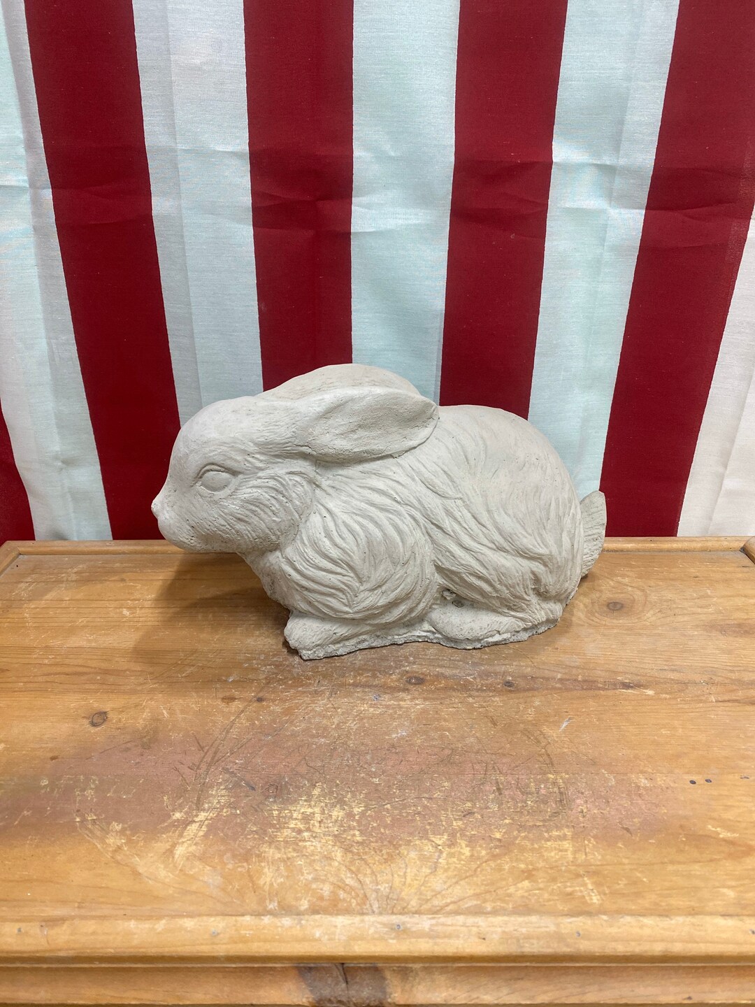 12 Rabbit Concrete Statue Garden Decor Etsy