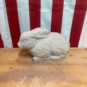 12” rabbit concrete statue garden decor