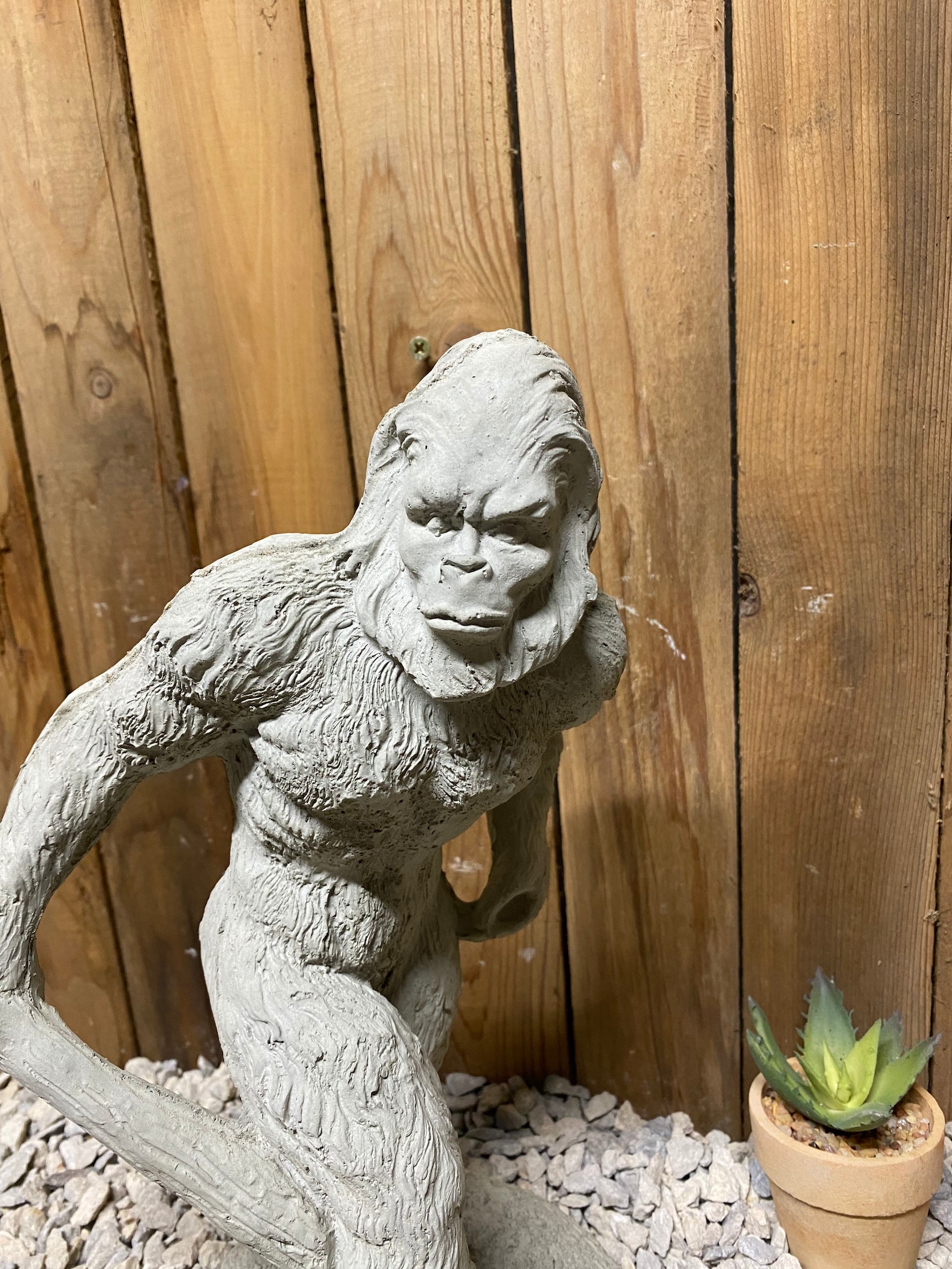 Bigfoot Sasquatch Big foot yeti concrete statue indoor/ Etsy