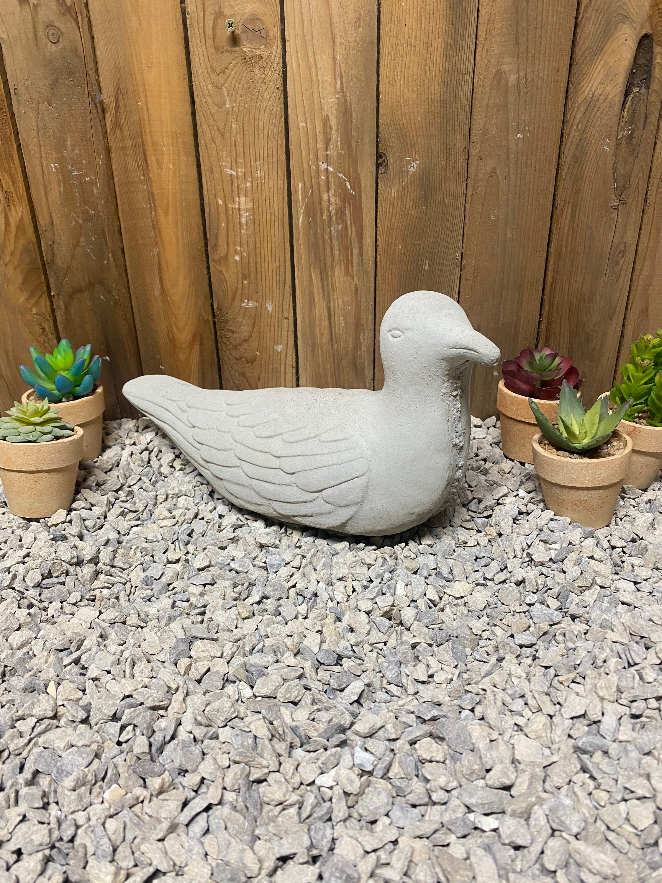 Seagull bird concrete statue, indoor/ outdoor home decor, seabirds