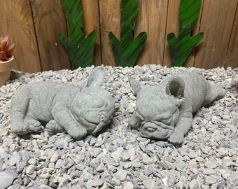 French bulldog concrete statue indoor/ outdoor home and garden decor