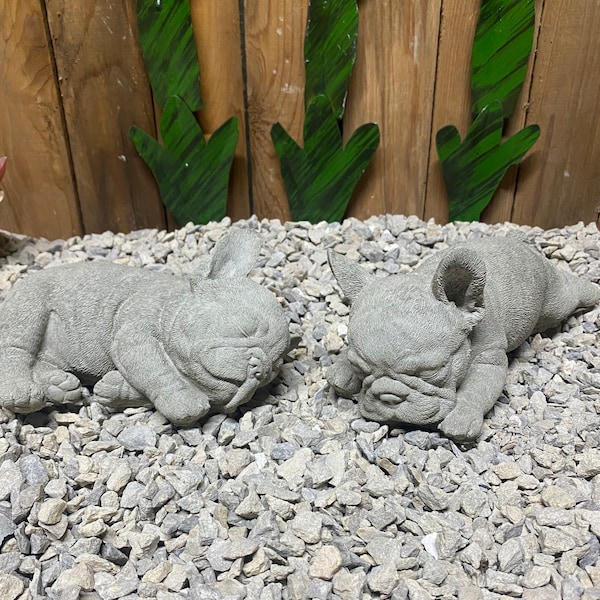 French bulldog concrete statue indoor/ outdoor home and garden decor