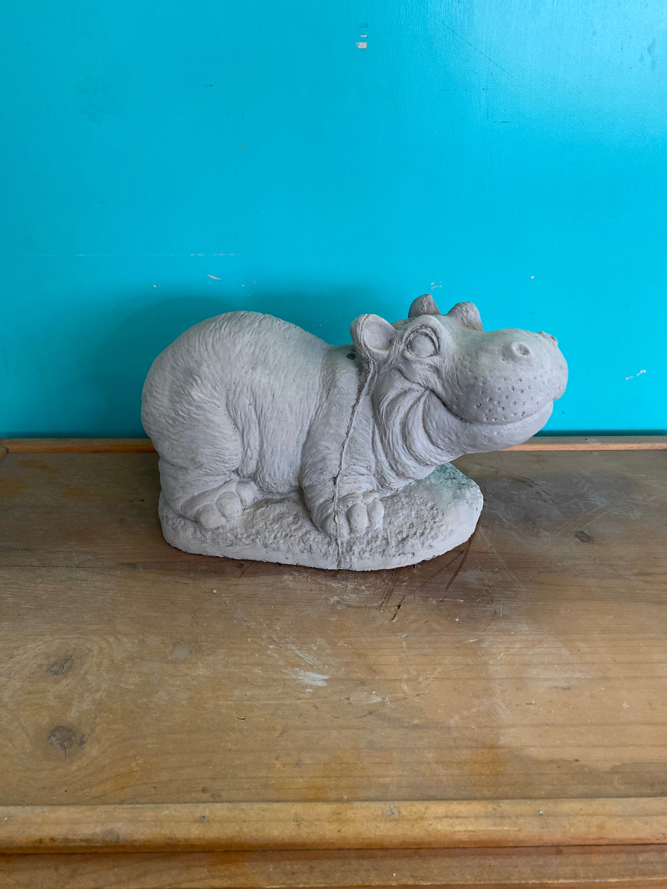 Hippo concrete statue, garden Statuary, hippopotamus outdoor / indoor