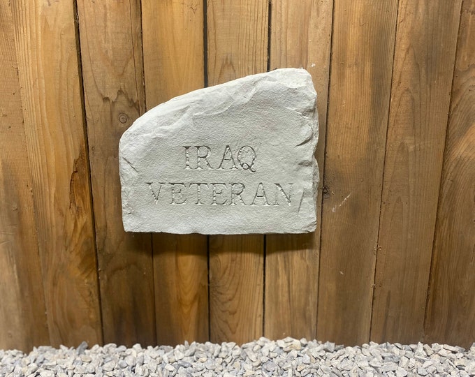 Iraq veteran concrete stone