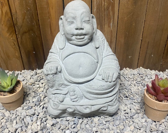 Happy Buddha, Chinese Buddha, concrete Buddha