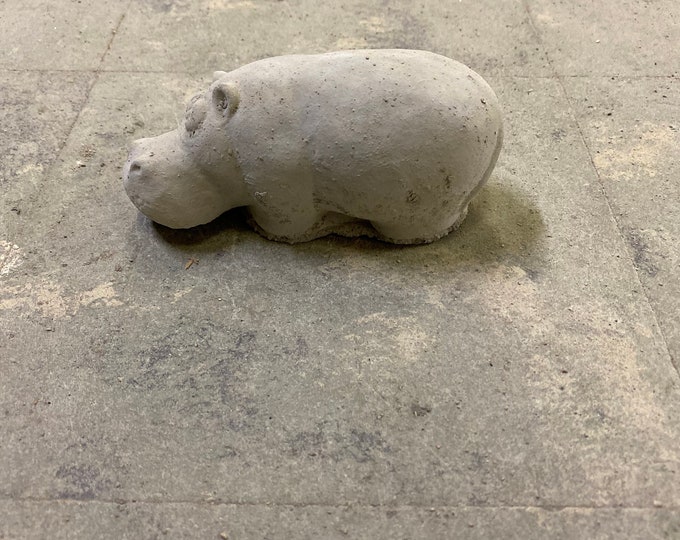 Hippo concrete statue