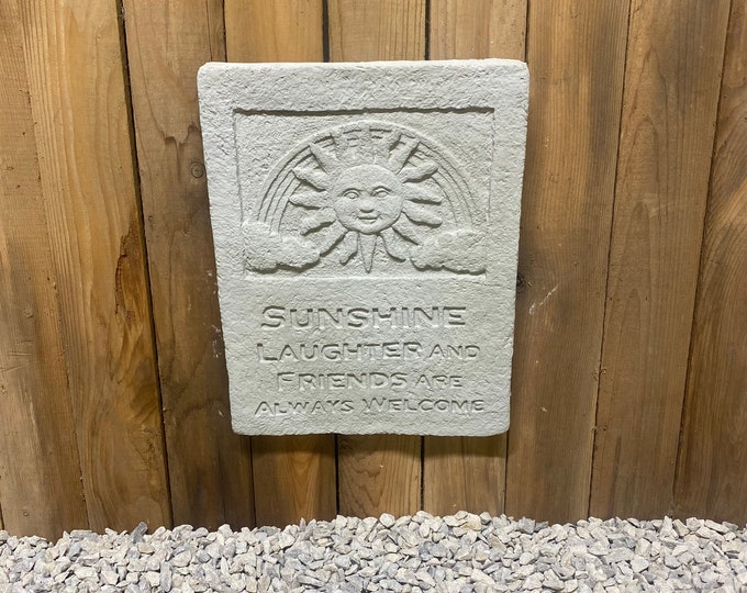Sunshine, laughter, friends welcome plaque