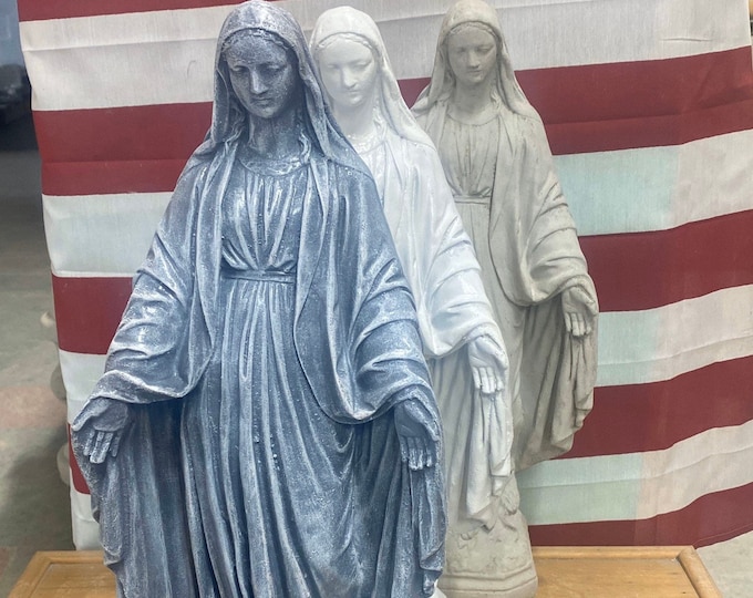 18” Virgin Mary Concrete Statuary indoor/ outdoor home and garden decor