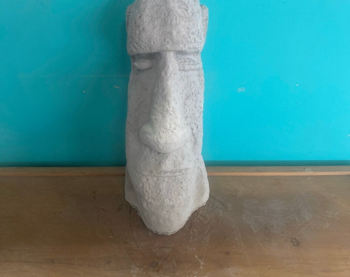 Easter island head concrete statue