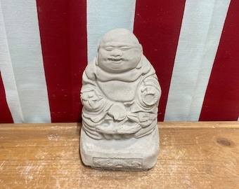 Buddha concrete statue, zen garden decor, spiritual statue, 9.99 shipping