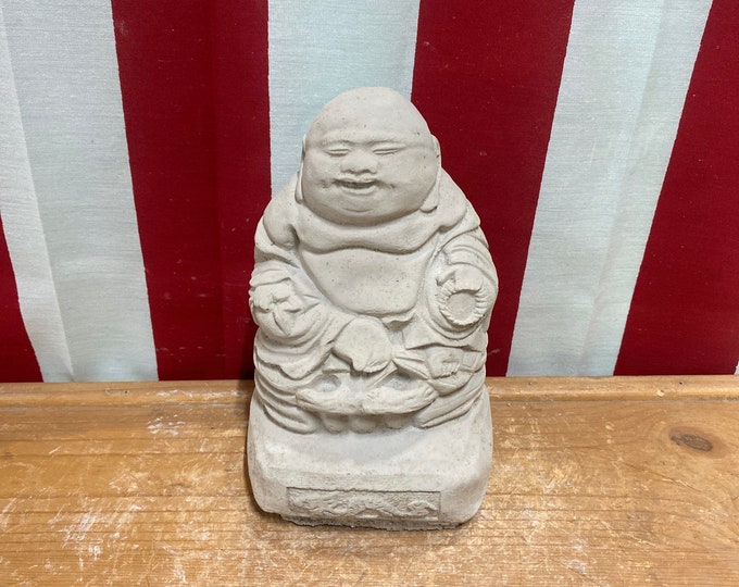 Buddha concrete statue, zen garden decor, spiritual statue, 9.99 shipping