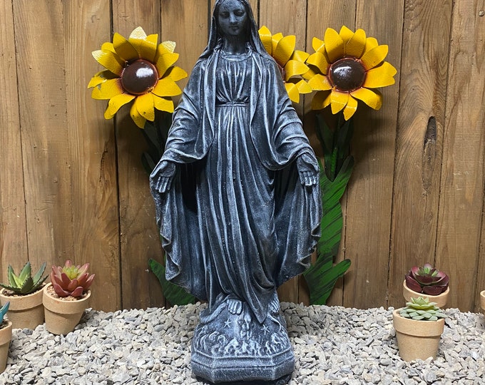 18” Virgin Mary Concrete Statuary indoor/ outdoor home and garden decor