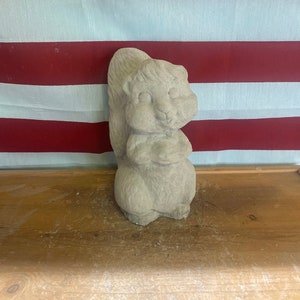 Chipmunk concrete statue