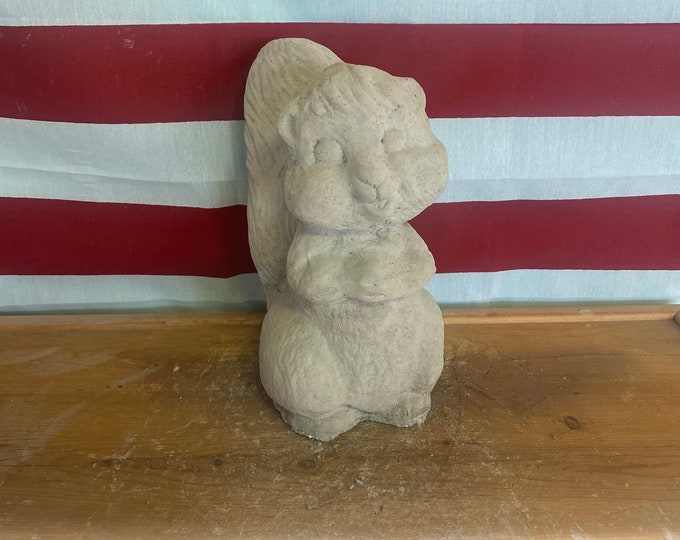 Chipmunk concrete statue