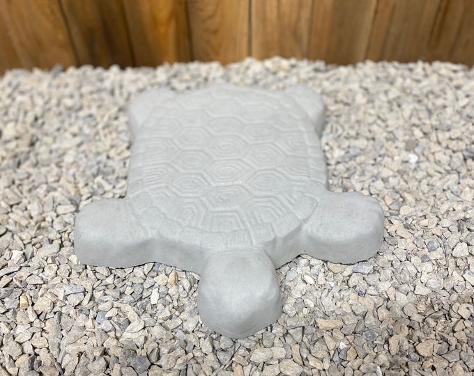 Turtle steppingstone concrete statue