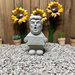 President Donald Trump Concrete Statue