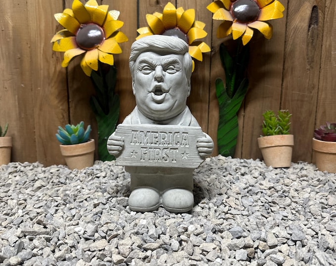 President Donald Trump Concrete Statue