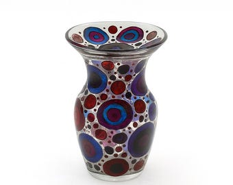 Purple, Blue, Mauve Circle Lamp