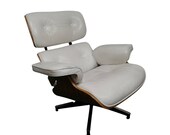 Iconic Reproduction Charles and Ray Eames Herman Miller Lounge Chair Ottoman