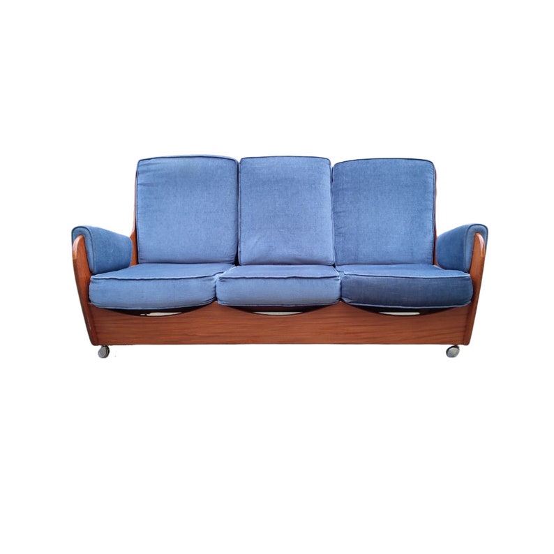 G Plan 1960s Teak Saddleback Sofa and Pair of Armchairs new Etsy UK