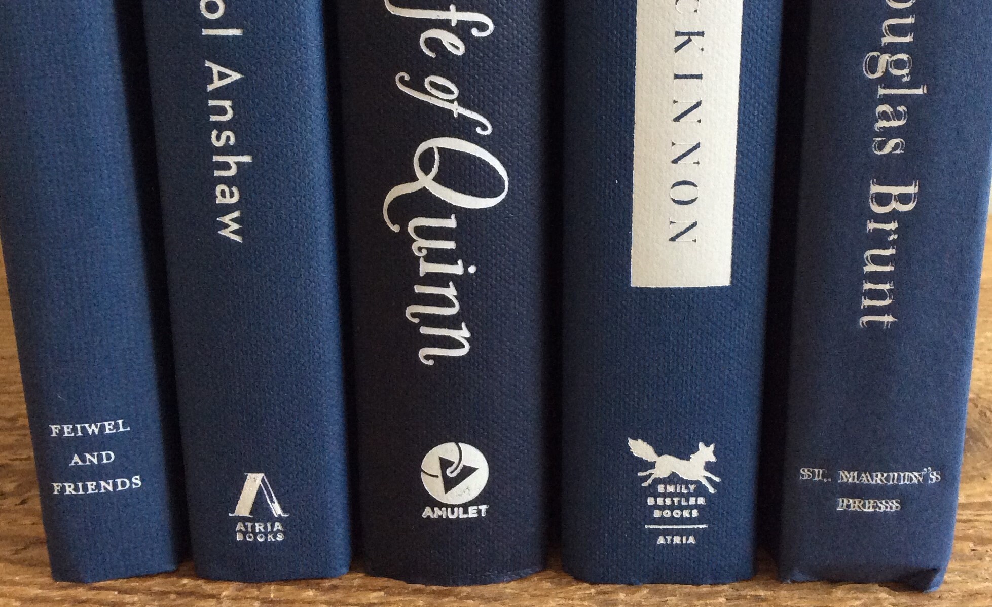 Shades of navy blue books all white titles modern nautical Etsy