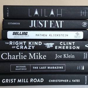 Black and White Books: Home Monochromatic Book Decor Bundle image 1