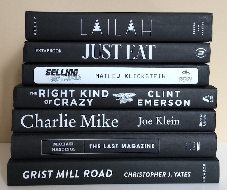 Black and White Books: Home Monochromatic Book Decor Bundle image 1