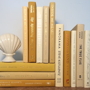Gold Books - Harvest Gold, Mustard Yellow Books for Home Decor - Gold ...