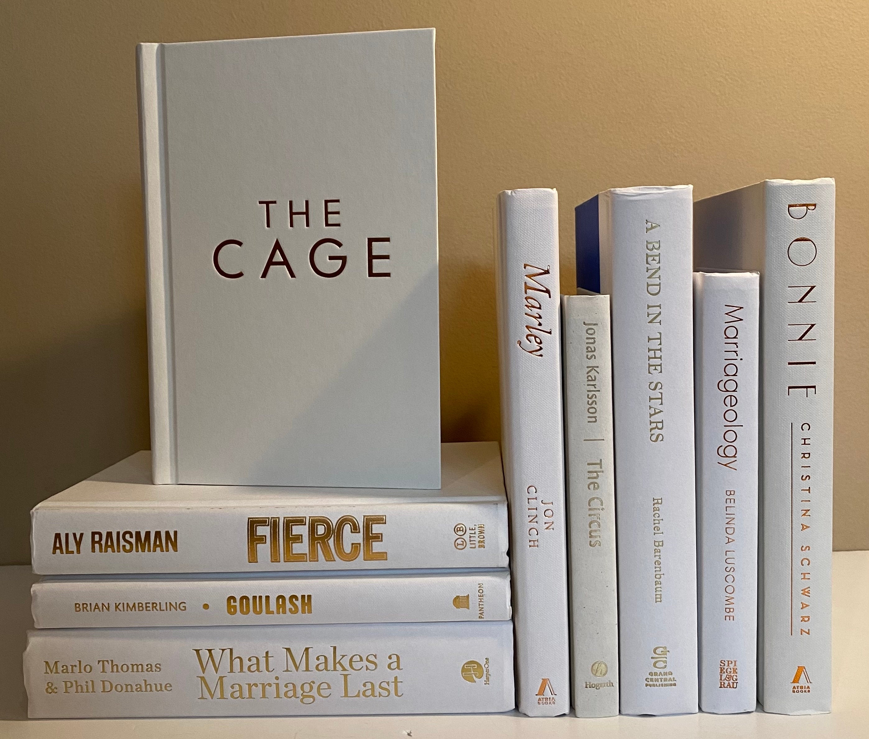 WHITE & GOLD BOOKS. These 3 Decorative Book Sets Will Make a