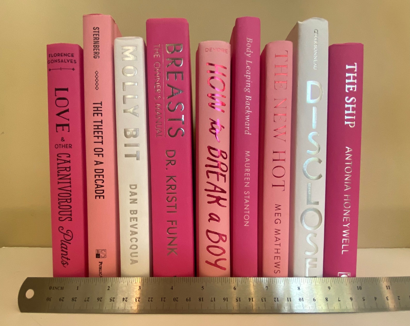 Pink Book Stack, Shades of Pink Book, Light Pink and Hot Pink Book ...