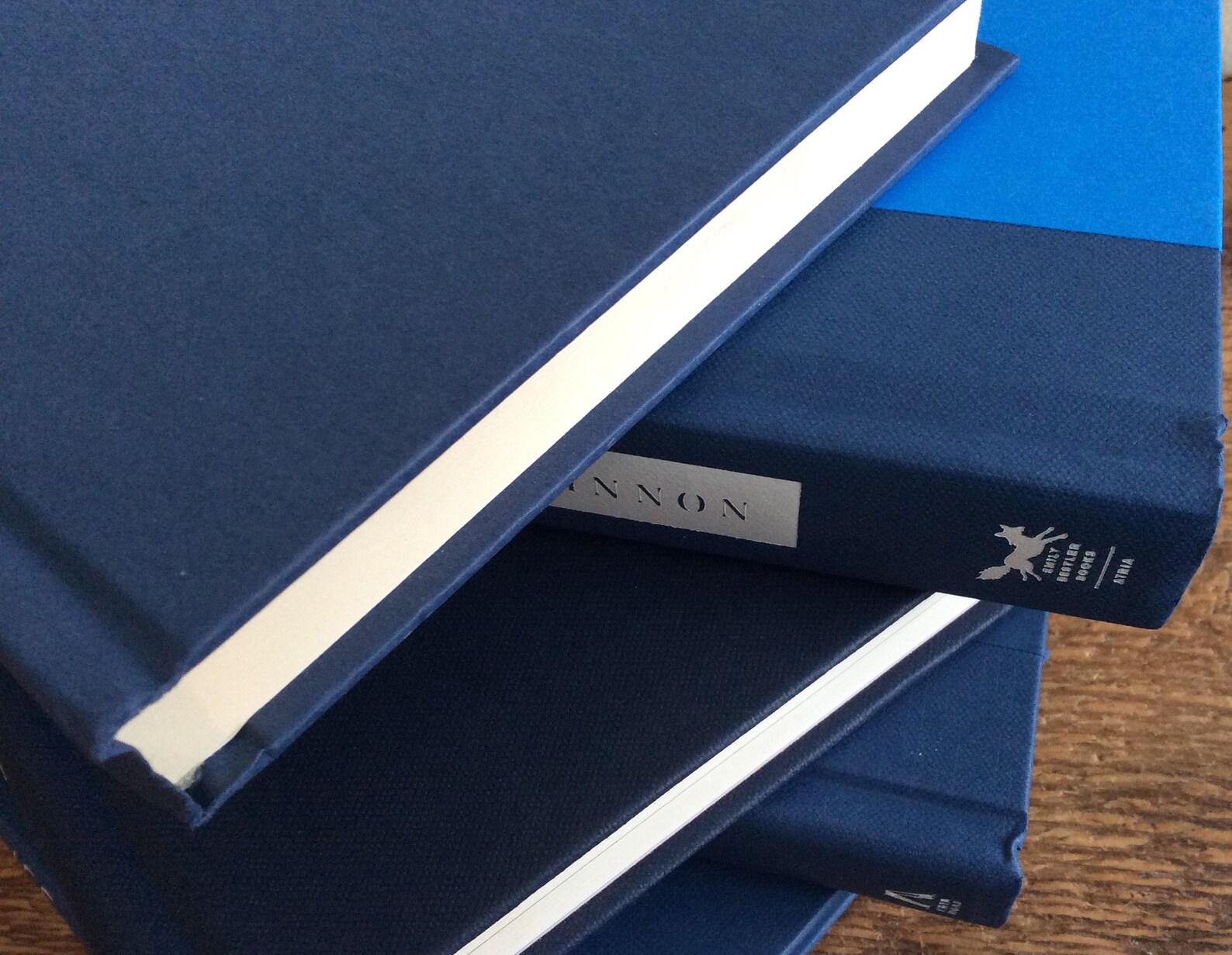 Shades of navy blue books all white titles modern nautical Etsy